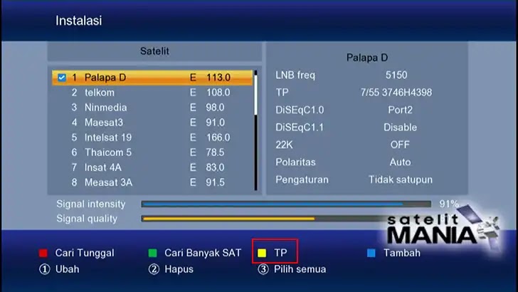 Cara Mencari Siaran TV Yang Hilang Pada Receiver 