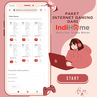 paket layanan internet gaming dari IndiHome