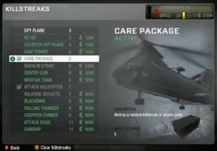 CALL OF DUTY BLACK OPS kill streak list. click HERE BY MFAA