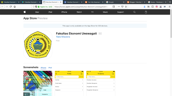 Aplikasi Fakultas Ekonomi Akhirnya Rilis di iTunes (Appstore)