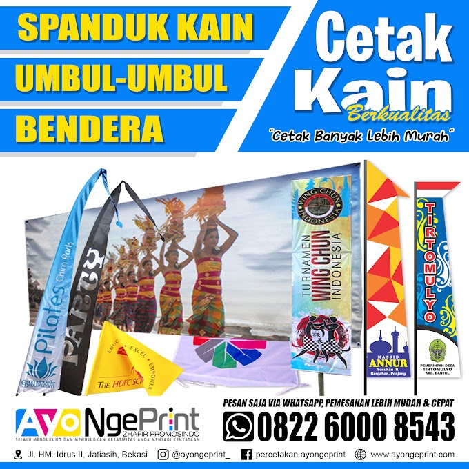 Cetak Umbul-umbul Kain dan Spanduk Kain di Lembang Bandung Barat