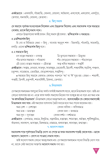 সমাস | ষষ্ঠ অধ্যায় | অষ্টম শ্রেণীর বাংলা ব্যাকরণ ভাষাচর্চা | WB Class 8 Bengali Grammar