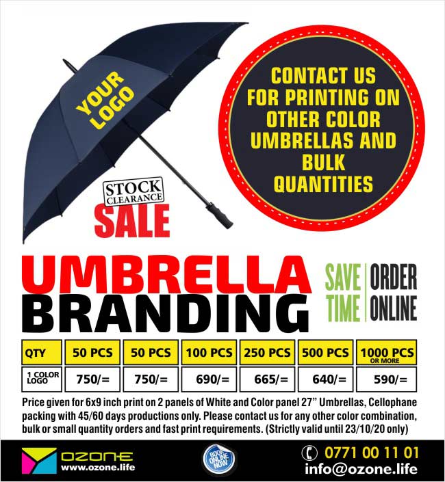 Umbrella Branding with your Logo | Annual Clearance