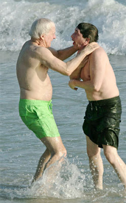 martin short. steve martin. play fighting in the tropical sea?