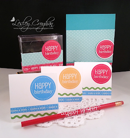 SRM Stickers Blog - Happy Birthday Combo by Lesley - #birthday #stickers #borders #pencils #clear #box 
