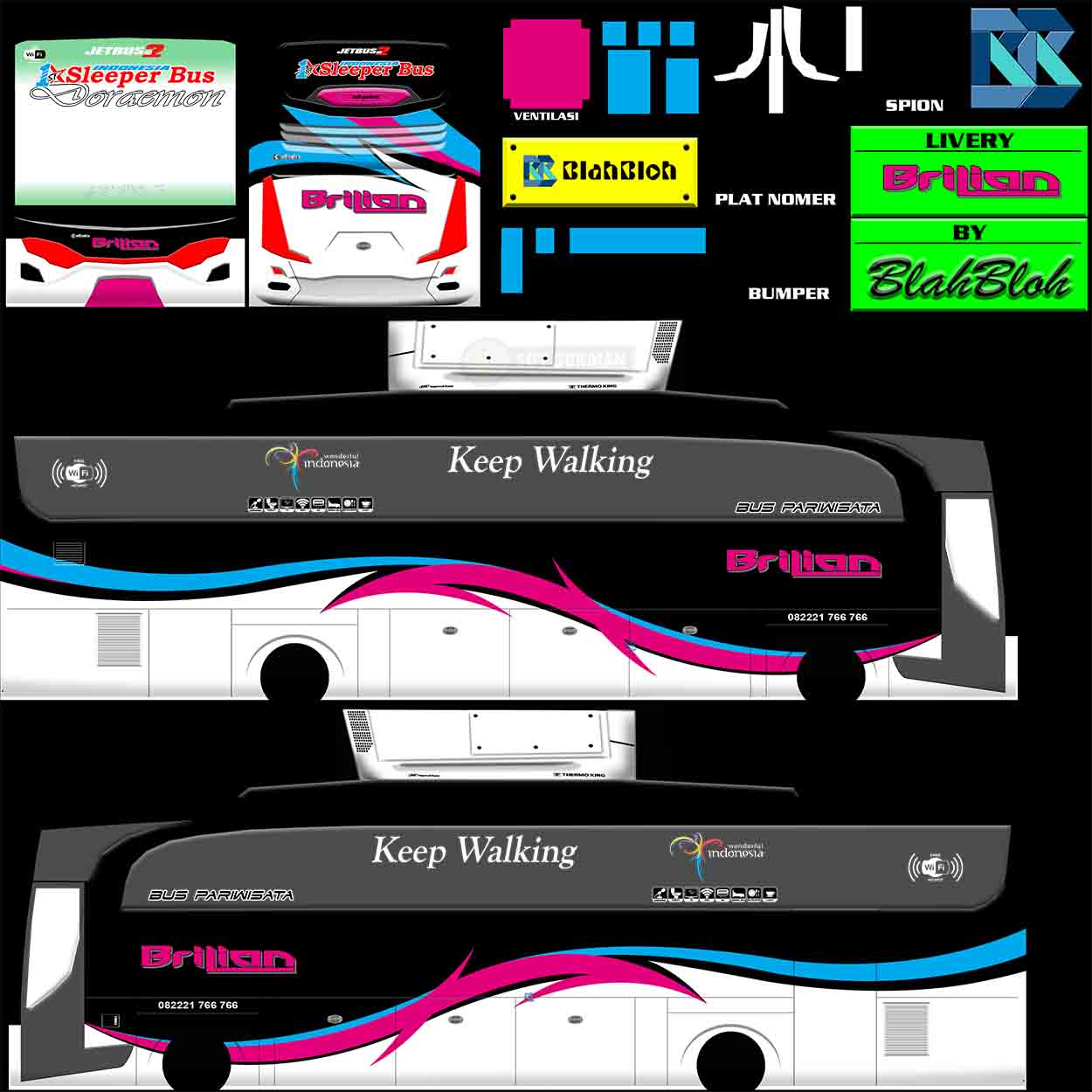 livery bussid bus pariwisata