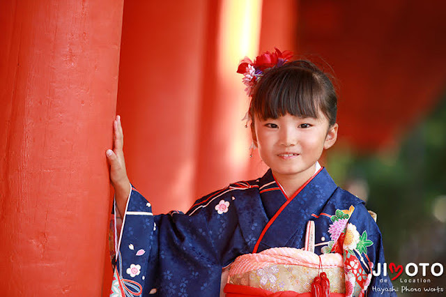 春日大社で七五三の出張撮影