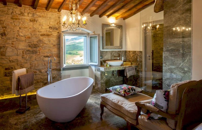 A luxury suite at Vitigliano Relais and Spa in Tuscany, Italy