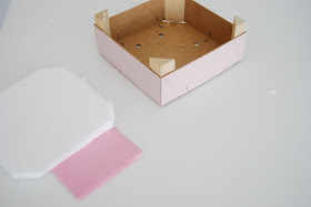 Centro de chuches en tonos rosa. Pink candy box DIY