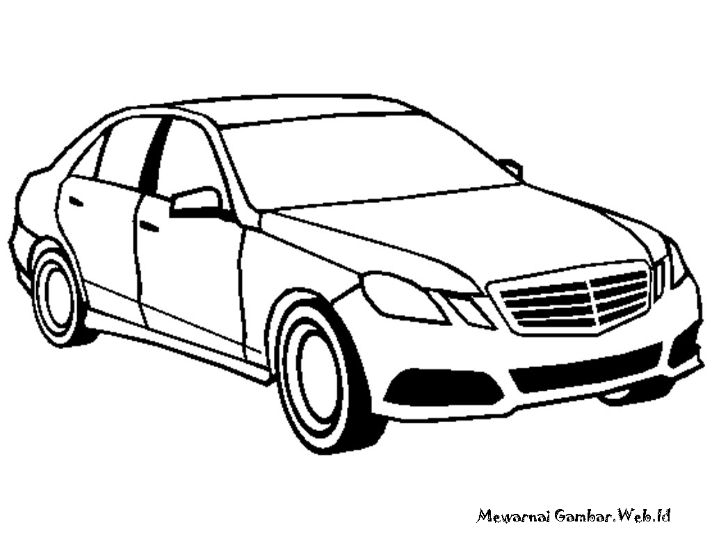 Mewarnai Gambar Mobil Mercedes-Benz  Mewarnai Gambar