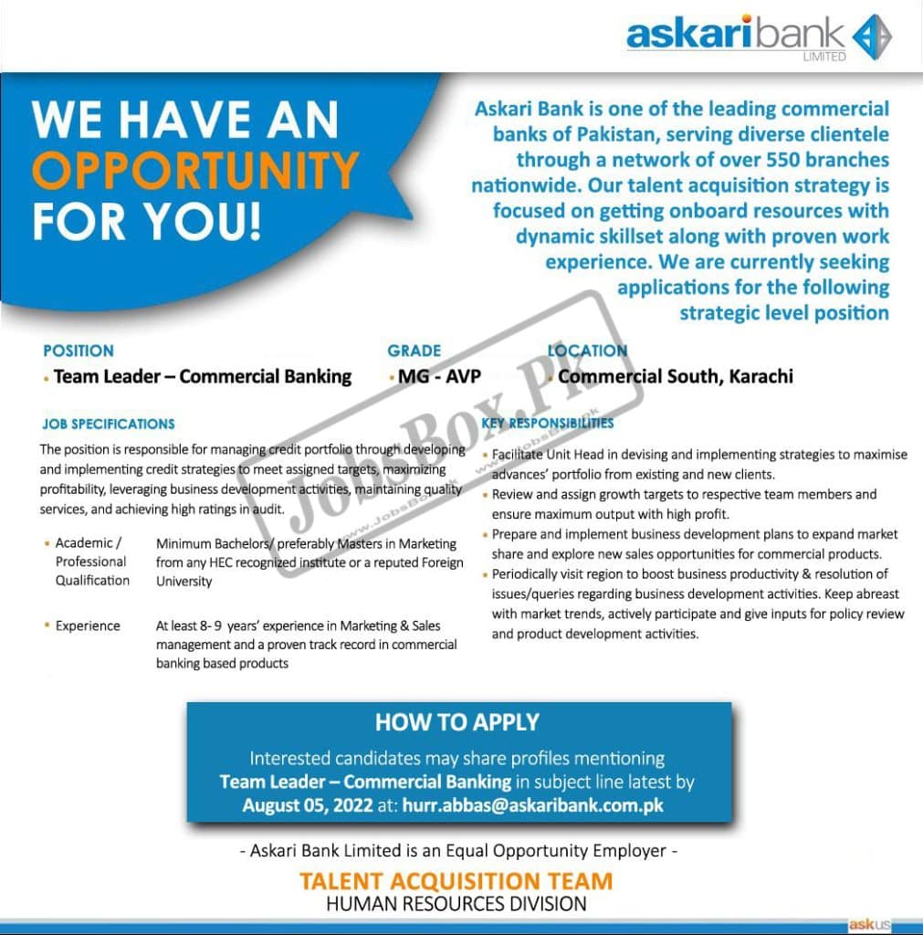 Askari Bank Jobs 2022 - Askari Bank Careers - Askari Bank Jobs for Fresh Graduates - Askari Visa Debit Card - Askari Credit Card Deals - Askari Roshan Digital Account