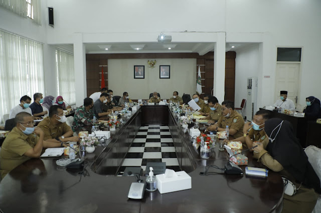 Satgas Penanganan Covid-19 Kabupaten Asahan Diskusi Terkait PembelakuanKegiatan PPKM Level 3