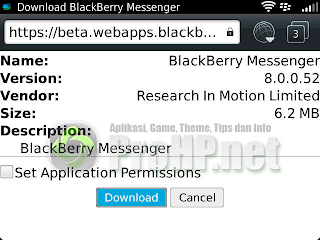 BlackBerry Messenger v8.0.0.52 BETA Download