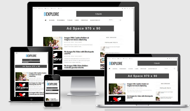 White Terompah Responsive Blogger Template