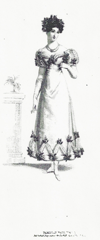 MAY 1820 EXPLANATION OF THE PRINTS OF FASHION 1820 wedding dress