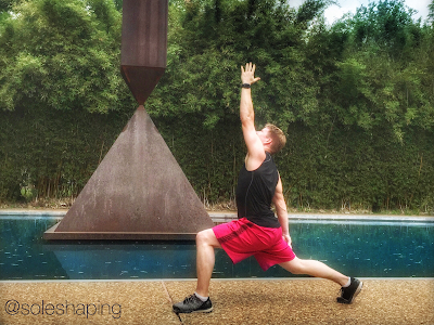 Running and Yoga around Rothko Chapel Houston, TX