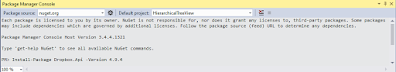 VB .NET Dropbox Api installation using NuGet from VS 2015 VB .NET Dropbox Api installation using NuGet from VS 2015