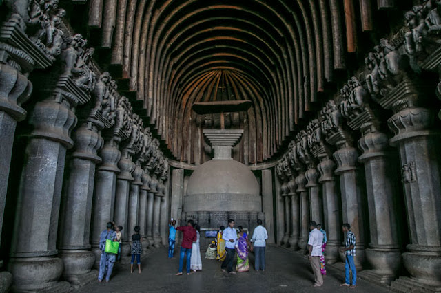 karla buddhist caves Chaita griha