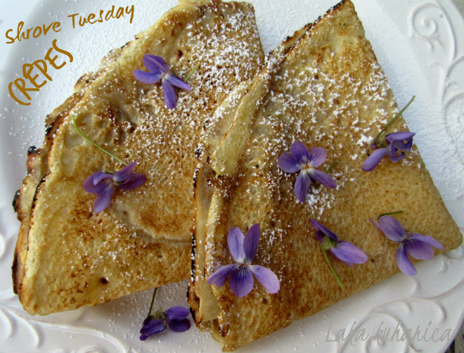 Shrove Tuesday crêpes by Laka kuharica: homemade French feast with easy and scrumptious pancakes.