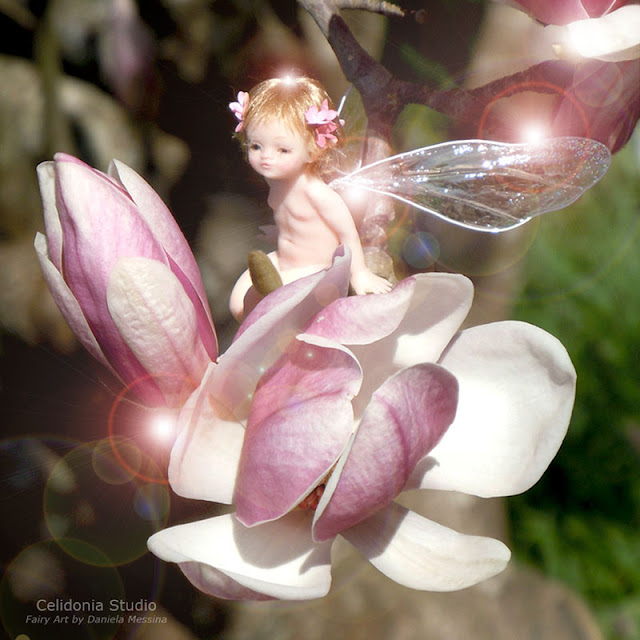 Magnolia Fairy art doll