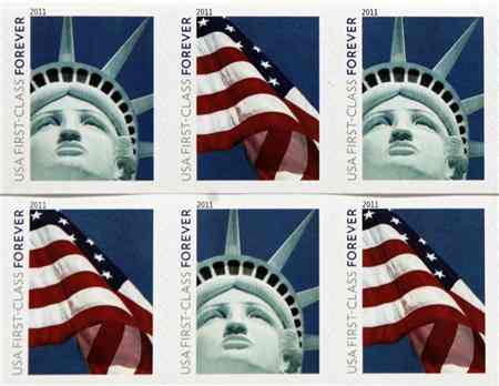 statue of liberty stamp forever. statue of liberty stamp