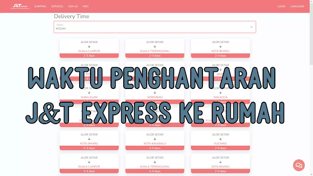 Waktu Penghantaran J&T Express ke Rumah