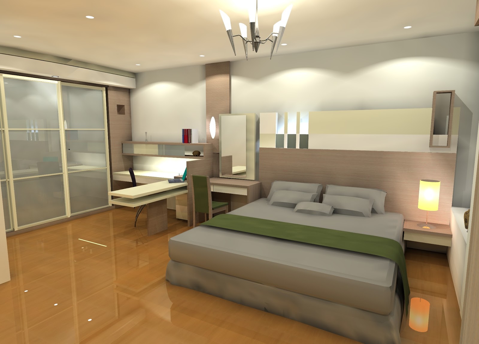 Desain Interior Kamar Tidur Modern Rumah