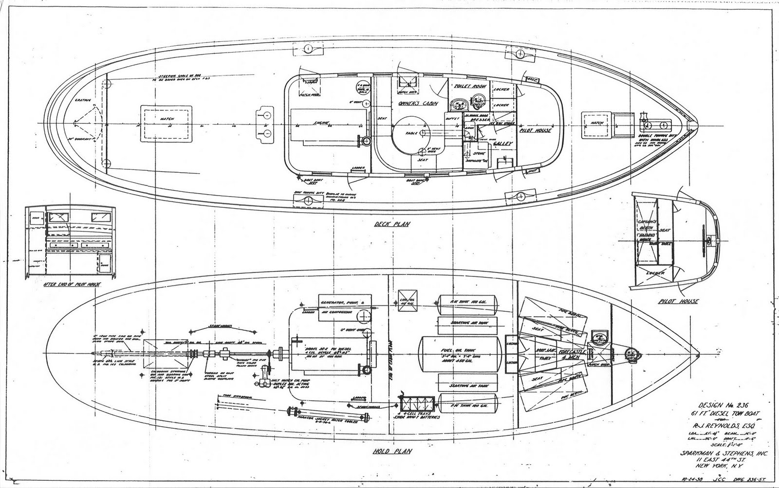 sparkman & stephens designed a tugboat.