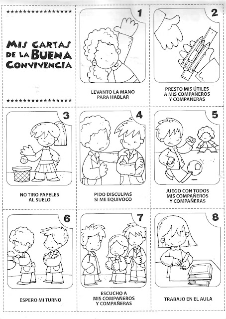 Mejora de la convivencia escolar: Juego de cartas