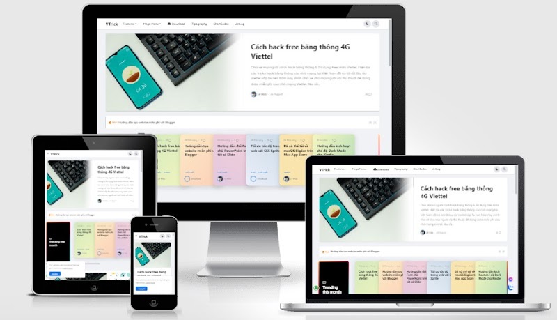 Download VTrick Free Premium Blogger Template