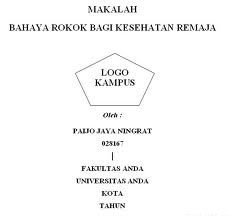 Contoh Bentuk Makalah