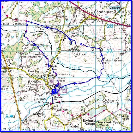 Our route - approx 12 km in 3 hours