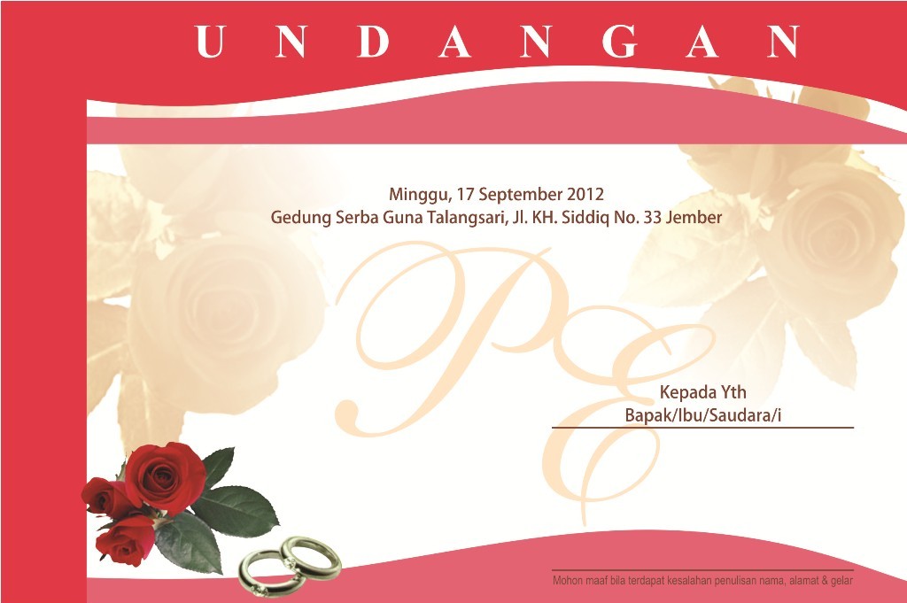 Download Undangan Gratis Desain Undangan Pernikahan 