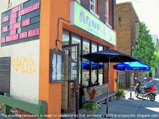 Aguila Restaurant & Toronto Junction Jazz Bar celebrate its first anniversary June 17 - 18, 2010 @ artjunction.blogspot.com