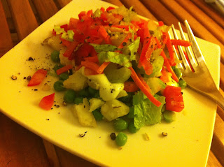 Baked Potato and Pea Salad