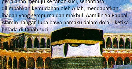 Kata Kata Ucapan Doa Selamat Umroh Dan Haji