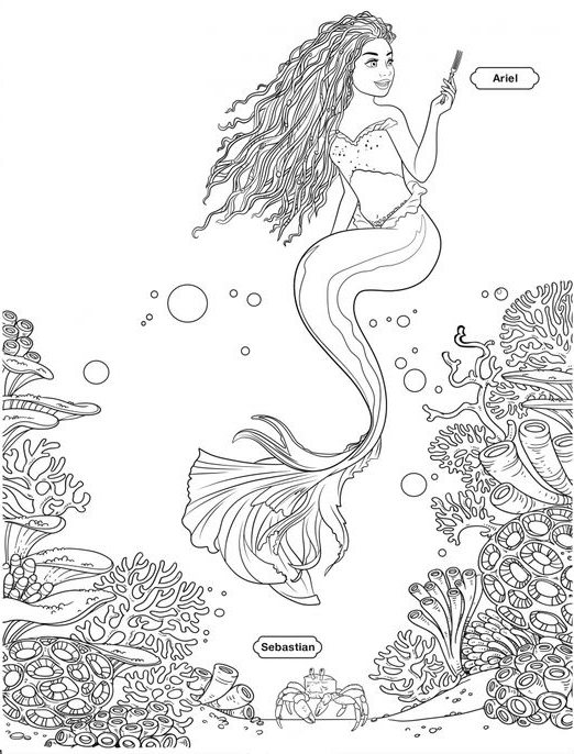 Dibujos de La Sirenita 2023 para colorear ~ Mathias Rodríguez ...