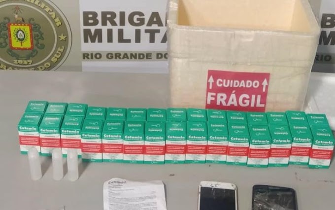 Dupla é presa com medicamentos para produção de drogas sintéticas em Gravataí
