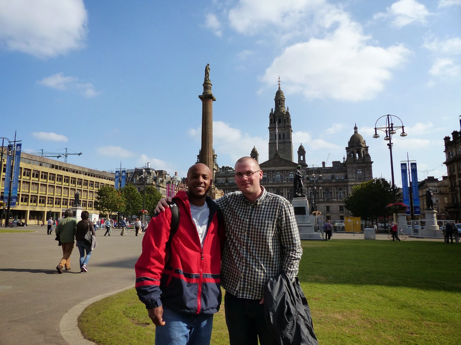 Tim and Dougie in Glasgow