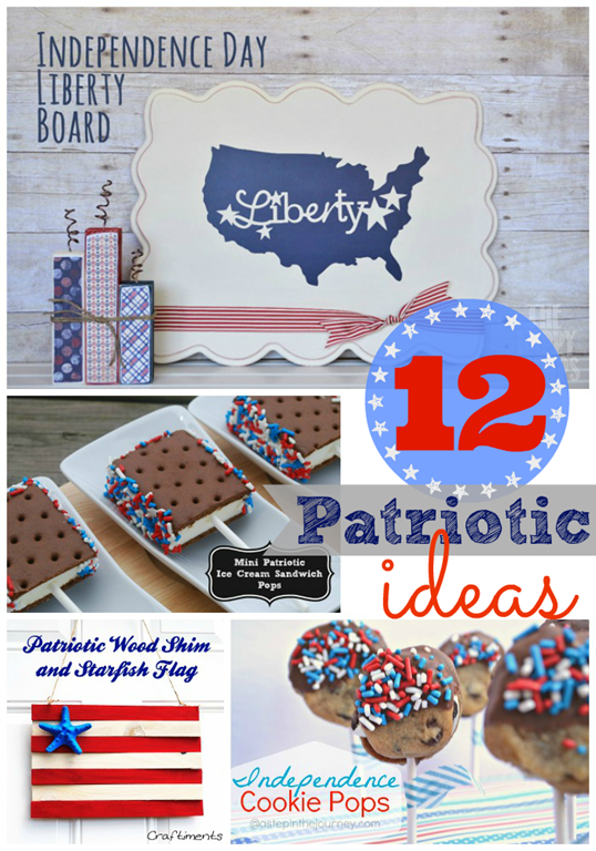 12 Patriotic Ideas _ features at #gingersnapcrafts #linkparty #4thofJuly #patriotic_thumb[1]