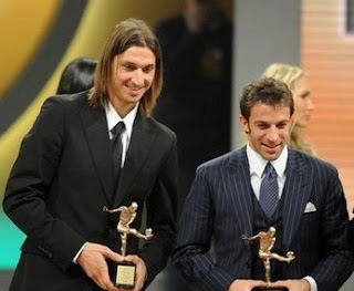  si pemberontak itu dinobatkan jadi yang terbaik di Serie A dalam pentas  Zlatan Ibrahimovic: Kemilau Oscar 2009