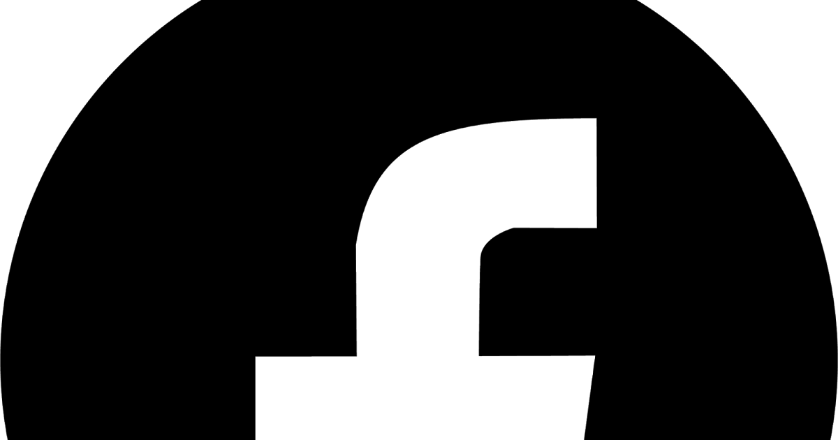 Facebook Logo Black Transparent Background