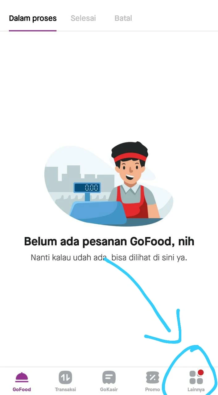 Buka aplikasi Gobiz, masuk menu Lainnya