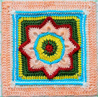 Eight Pointed Flower Granny Square