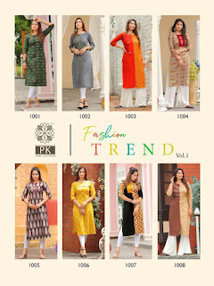 Fashion Trend Vol-1 Rayon Cotton Kurti Catalog