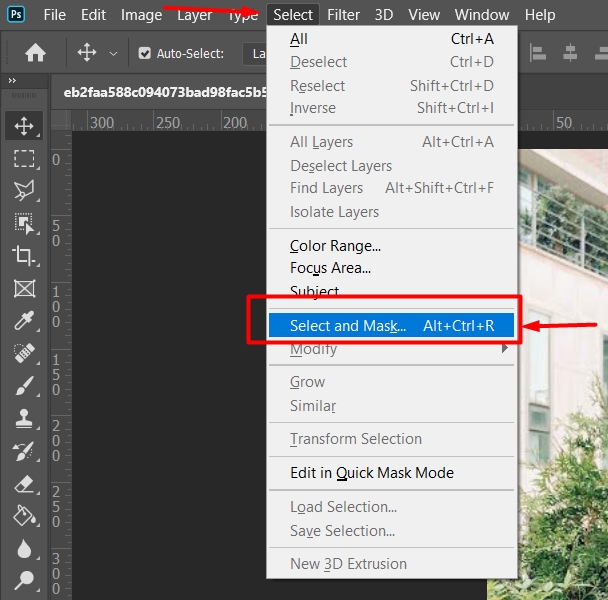 Cara Cepat Menghilangkan Beckground Foto Dengan Motode Select And Masking Di Photoshop CC 2020