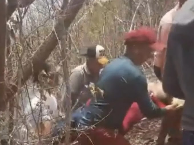 SÍTIO NOVO: Piloto de parapente sofre acidente e precisa ser resgatado na Serra da Tapuia; VEJA VÍDEO