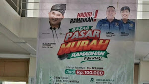 PWI Riau Gelar Bazar Pasar Murah Ramadhan, 1 Paket Harganya Rp100 Ribu