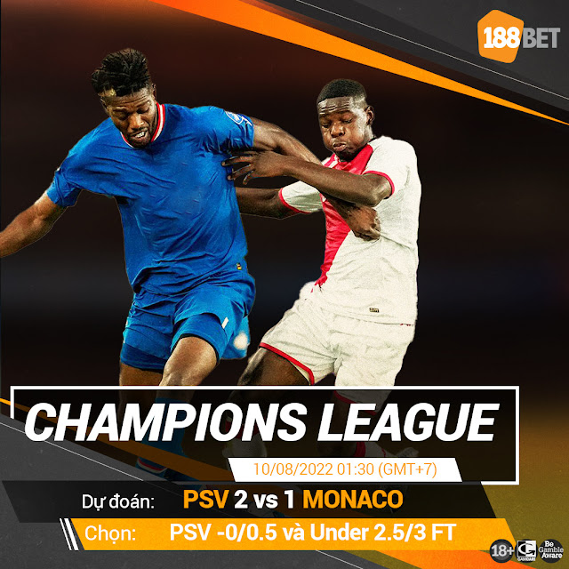 NHẬN ĐỊNH CHAMPIONS LEAGUE PSV VS MONACO