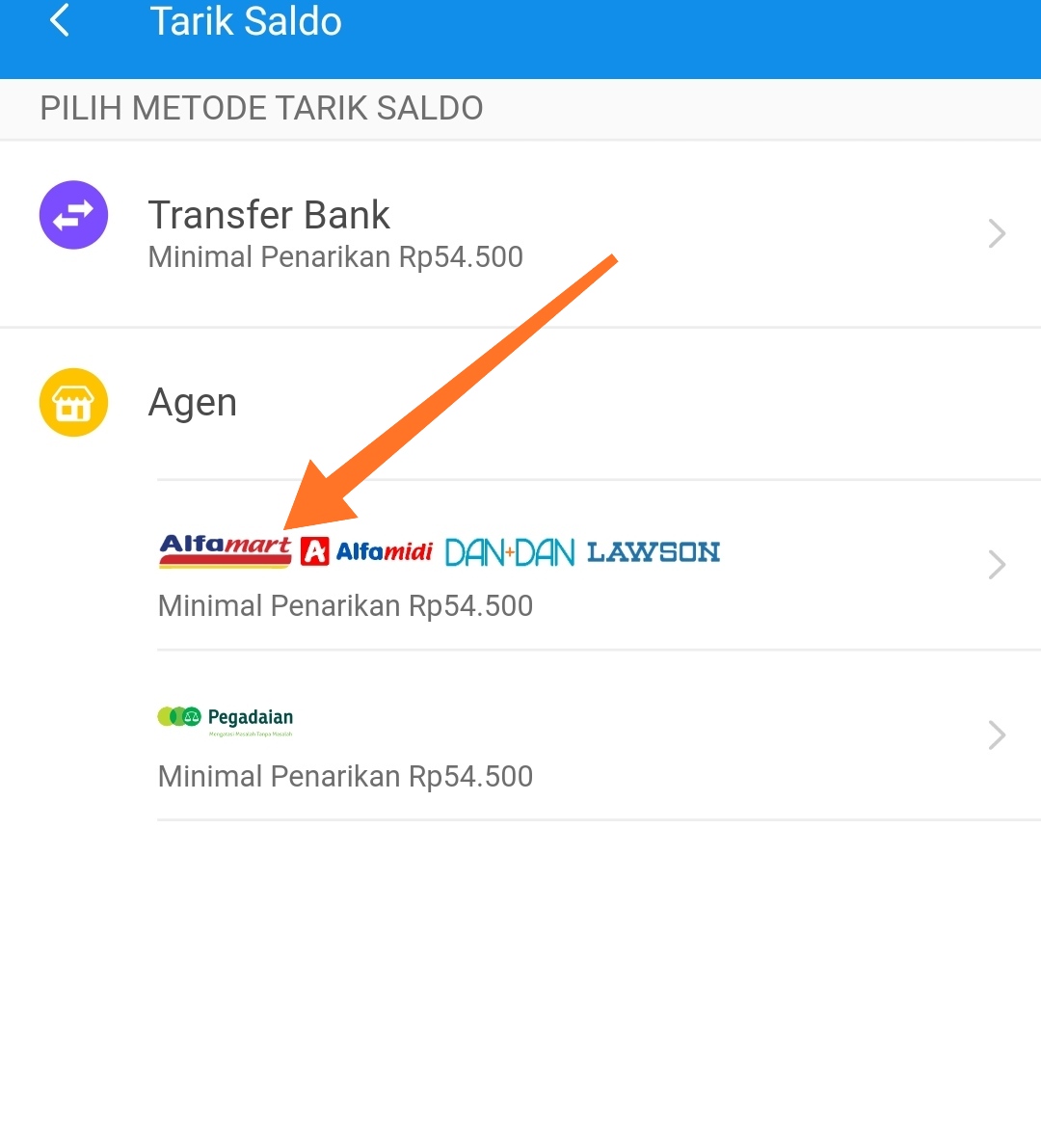 Begini Cara Mudah Tarik Tunai Saldo DANA Lewat Agen Alfamart ...
